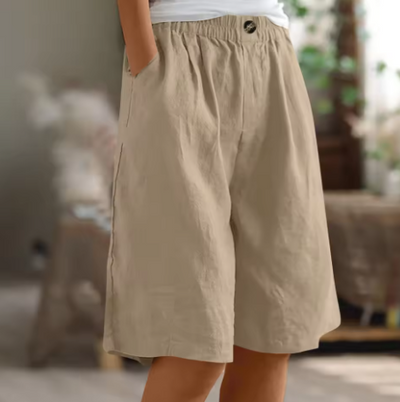 Sommer-Shorts Damen – Luftige Freizeithose mit weitem Schnitt & Stretchbund